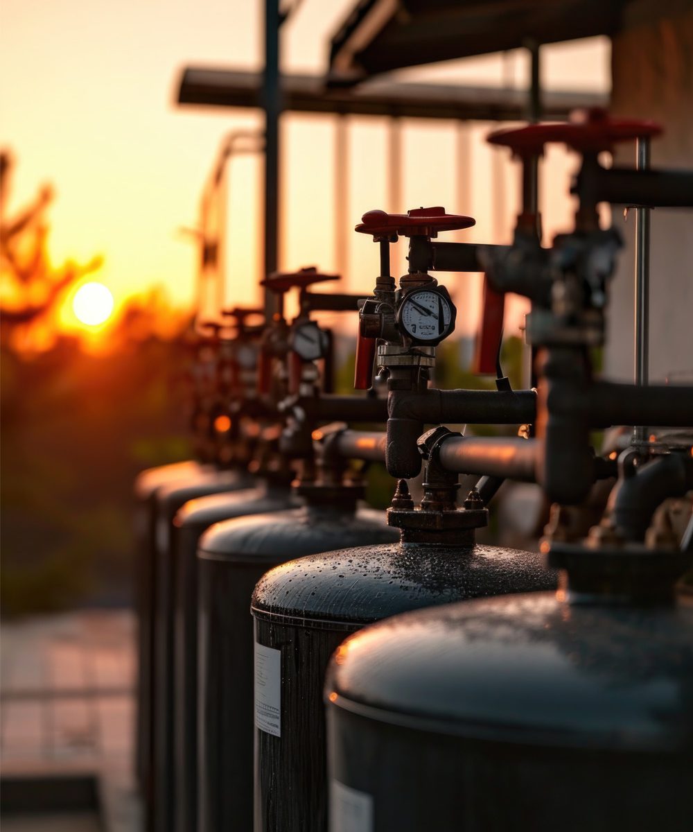 Centralized Gas Supply with Gas Leak Detectors